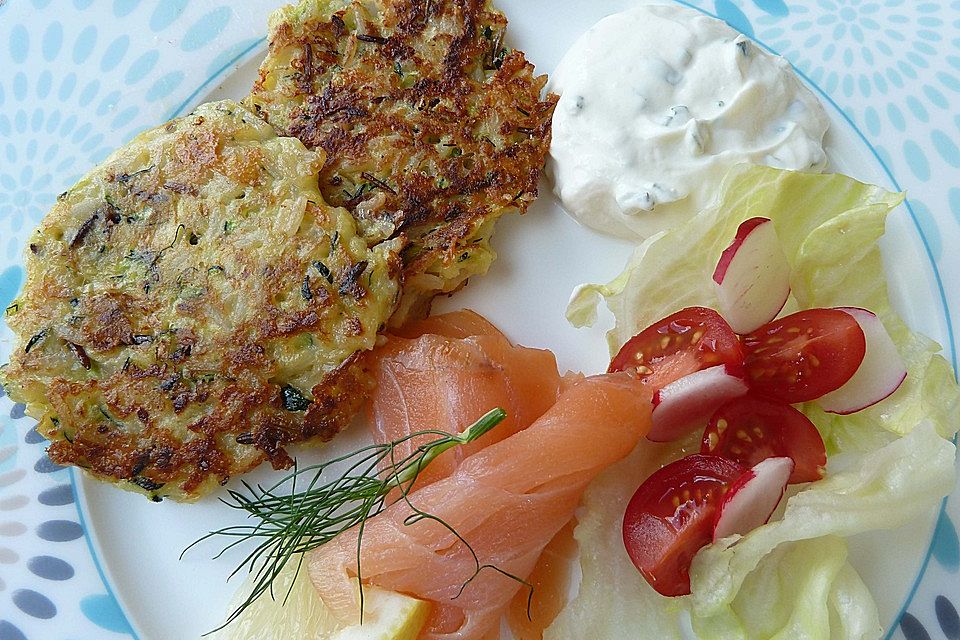 Zucchini-Reis-Puffer