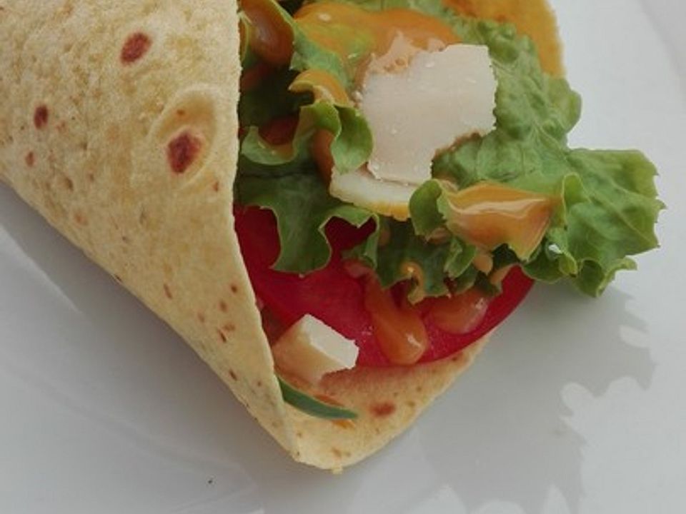 Hahnchen Wrap Mit Honig Senfsauce Von Li Lu Chefkoch