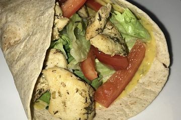 Hahnchen Wrap Mit Honig Senfsauce Von Li Lu Chefkoch