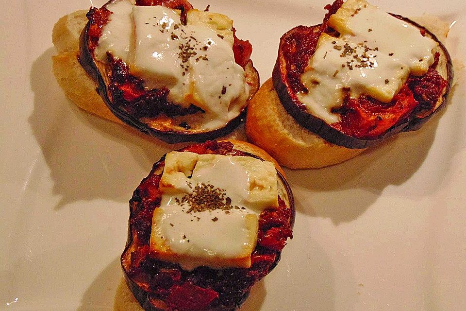 Auberginen-Bruschetta Auberginen-Bruschetta
