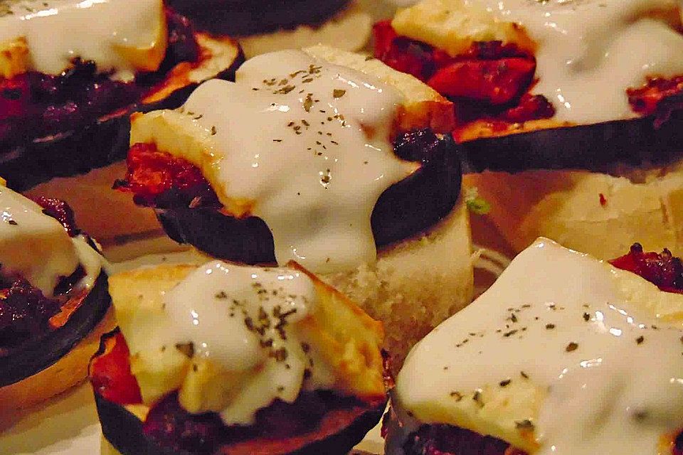 Auberginen-Bruschetta