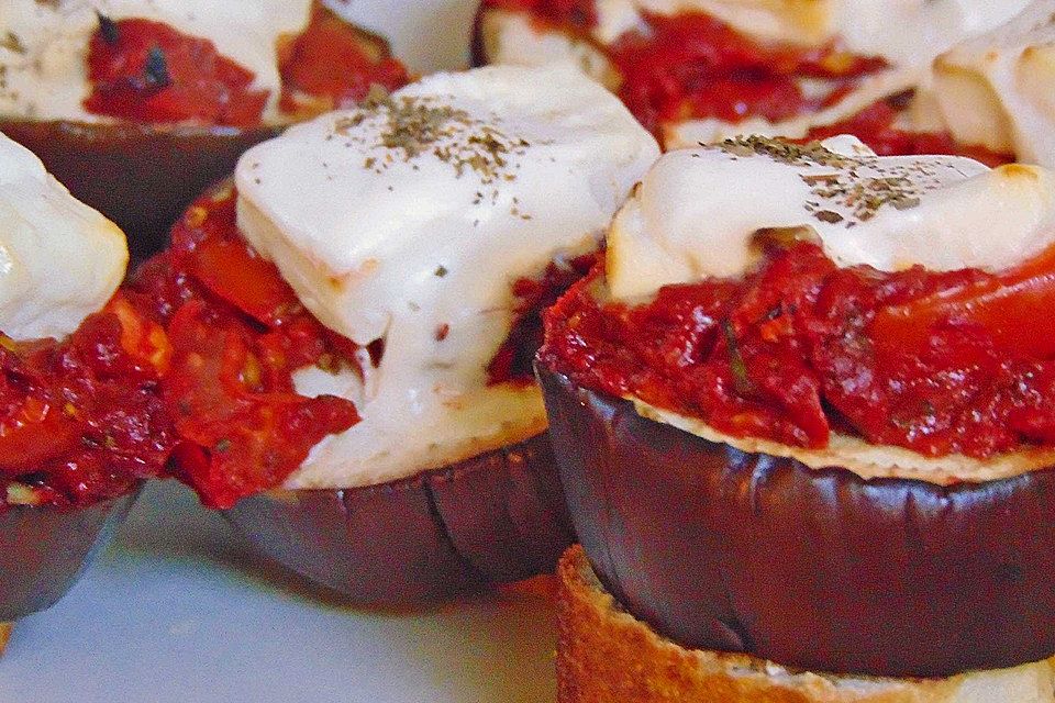 Auberginen-Bruschetta Auberginen-Bruschetta