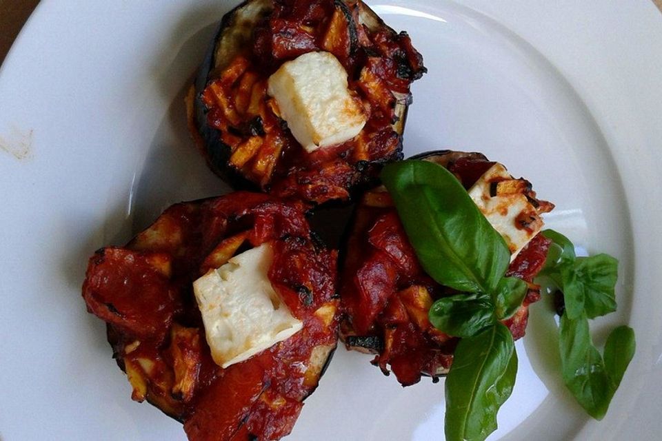 Auberginen-Bruschetta Auberginen-Bruschetta