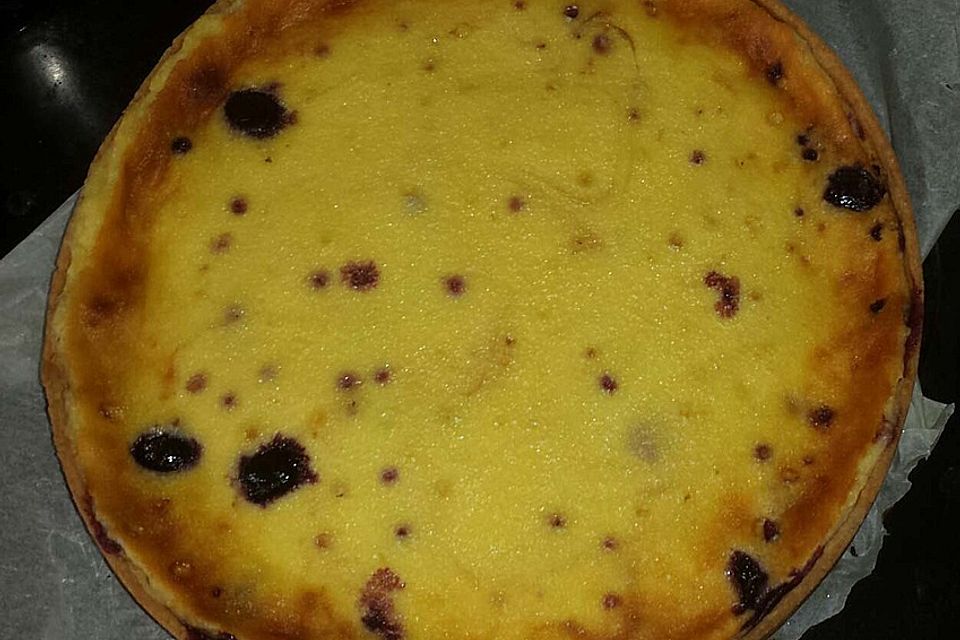 Rahmkuchen  mit Kirschen