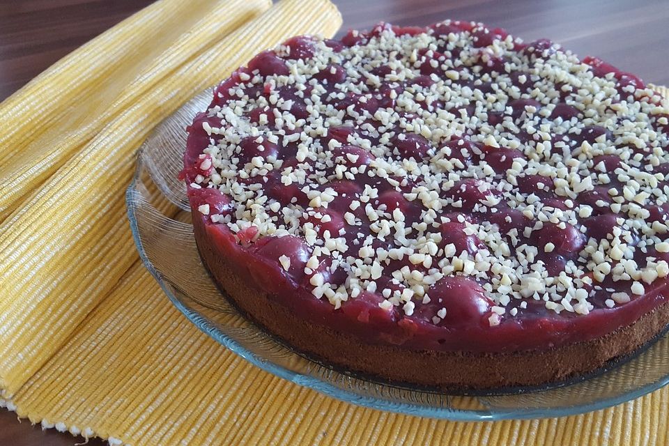 Schoko-Kirsch-Kuchen ohne Mehl und Zucker