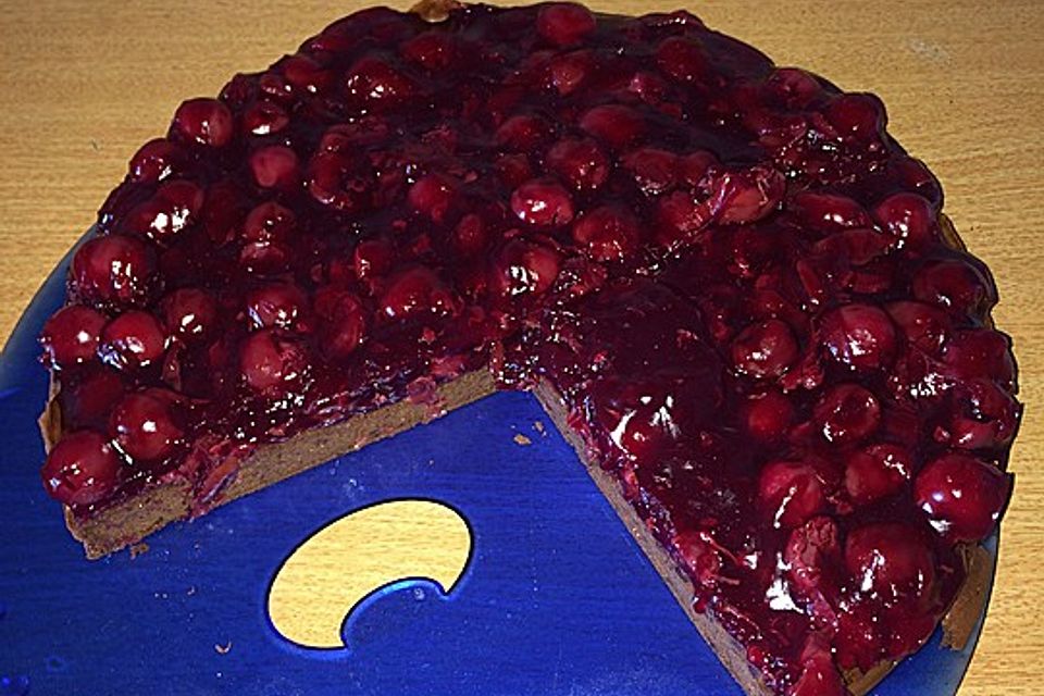 Schoko-Kirsch-Kuchen ohne Mehl und Zucker