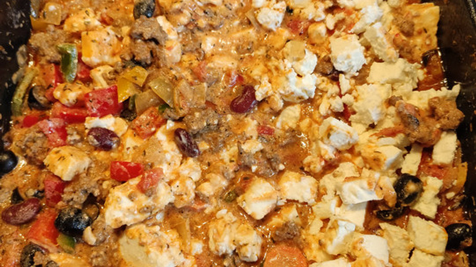 Griechischer Auflauf mit Bohnen und Gyros von dodith