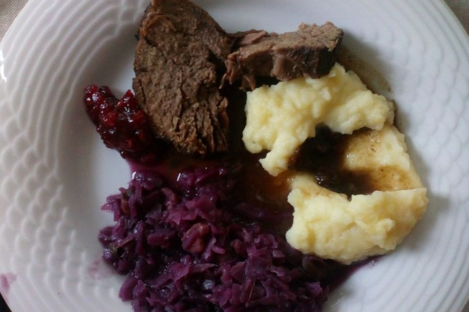 Burgunderbraten vom Rind