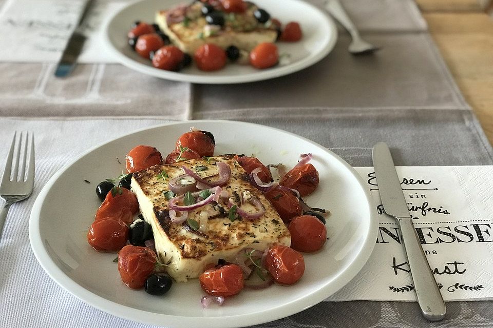 Gebackener Feta mit Tomaten