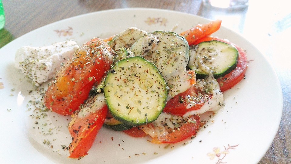 Zucchini-Tomaten-Mozzarella-Gratin von Devilsche | Chefkoch