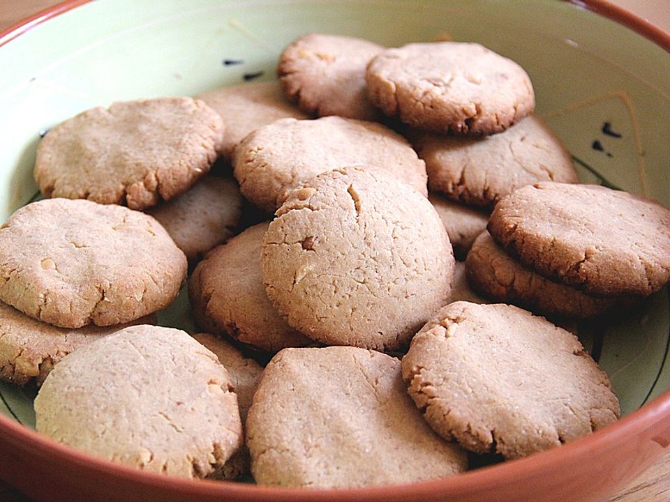 Erdnussbutterkekse aus Reismehl