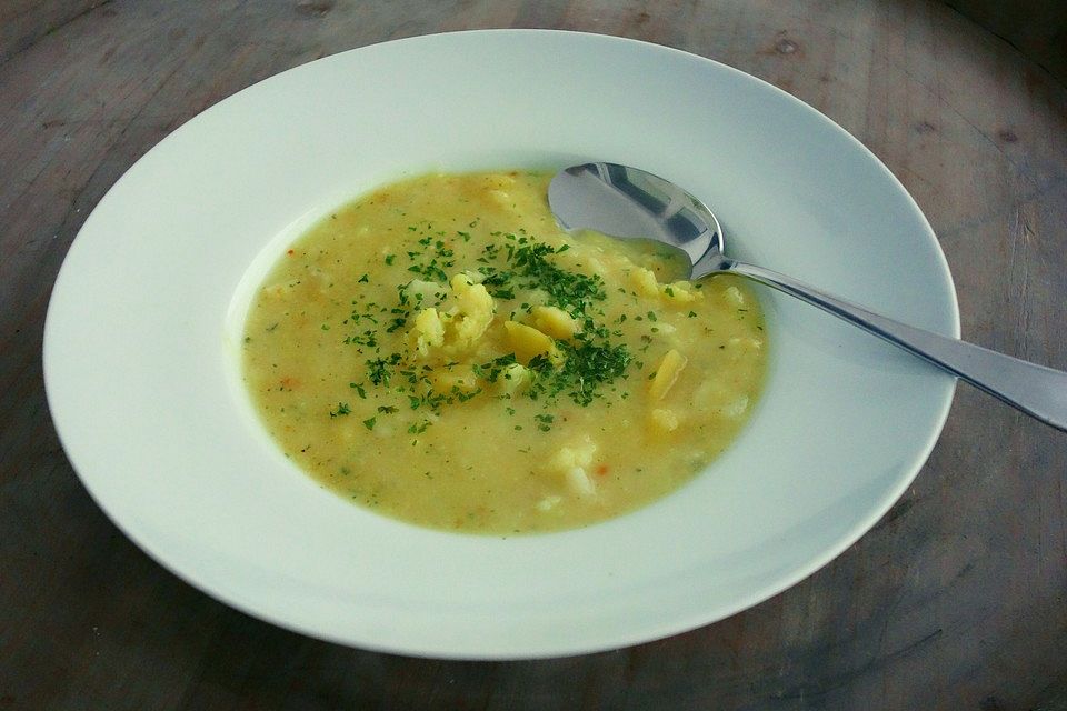 Blumenkohl-Kartoffel-Suppe