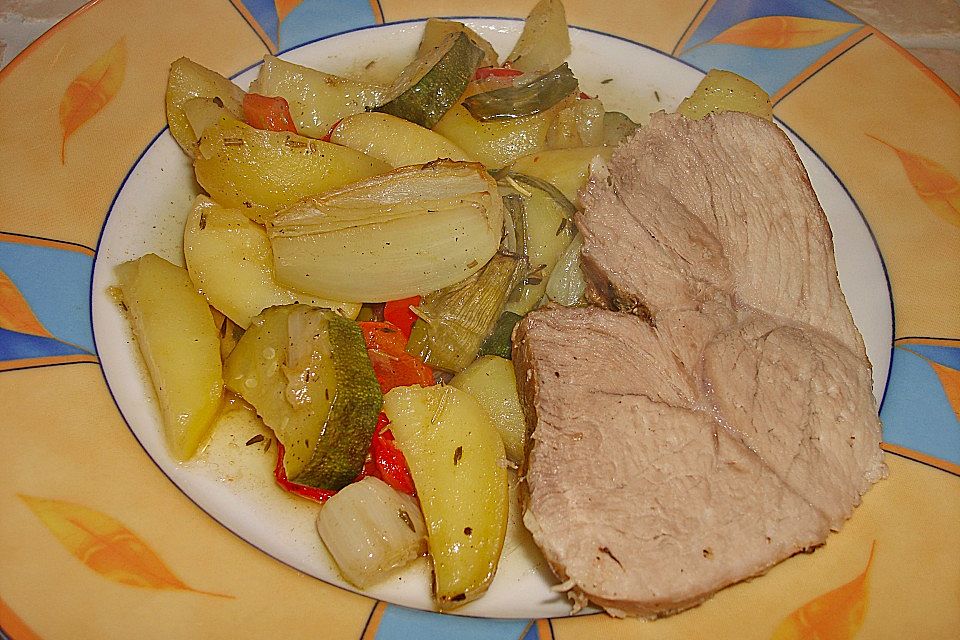 Schweinebraten vom Rost