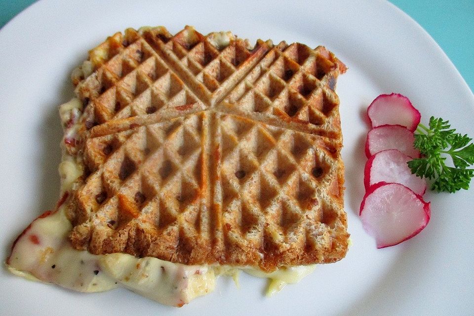 Sandwich aus dem Waffeleisen