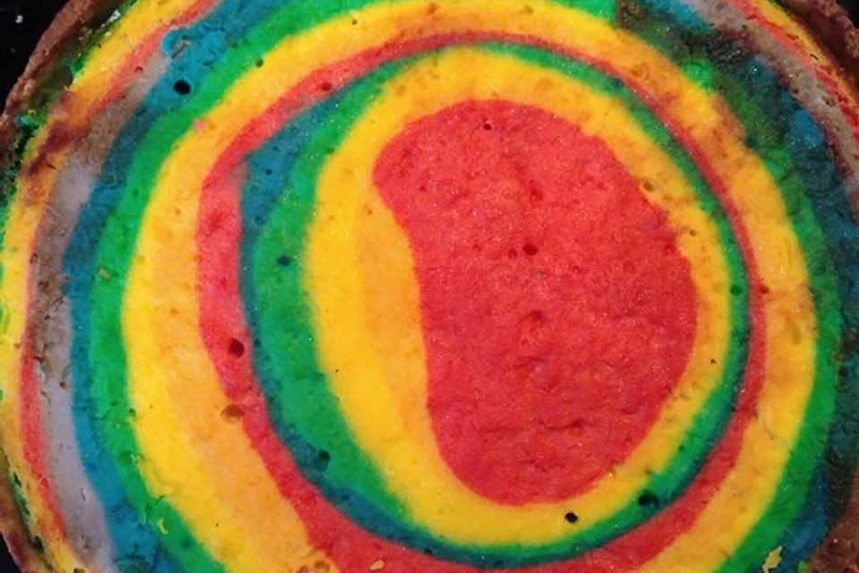 Regenbogenkuchen