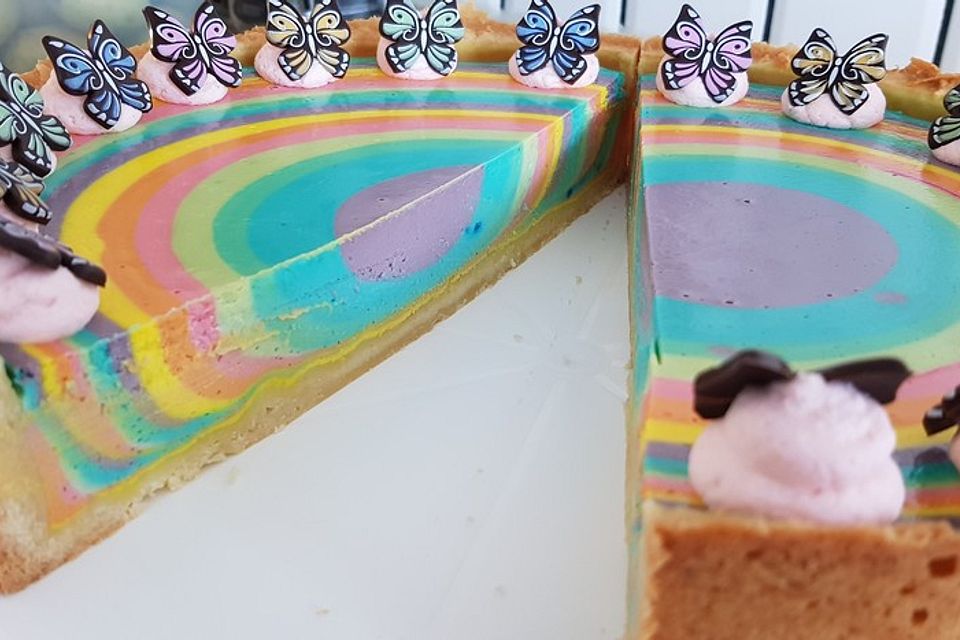 Regenbogenkuchen