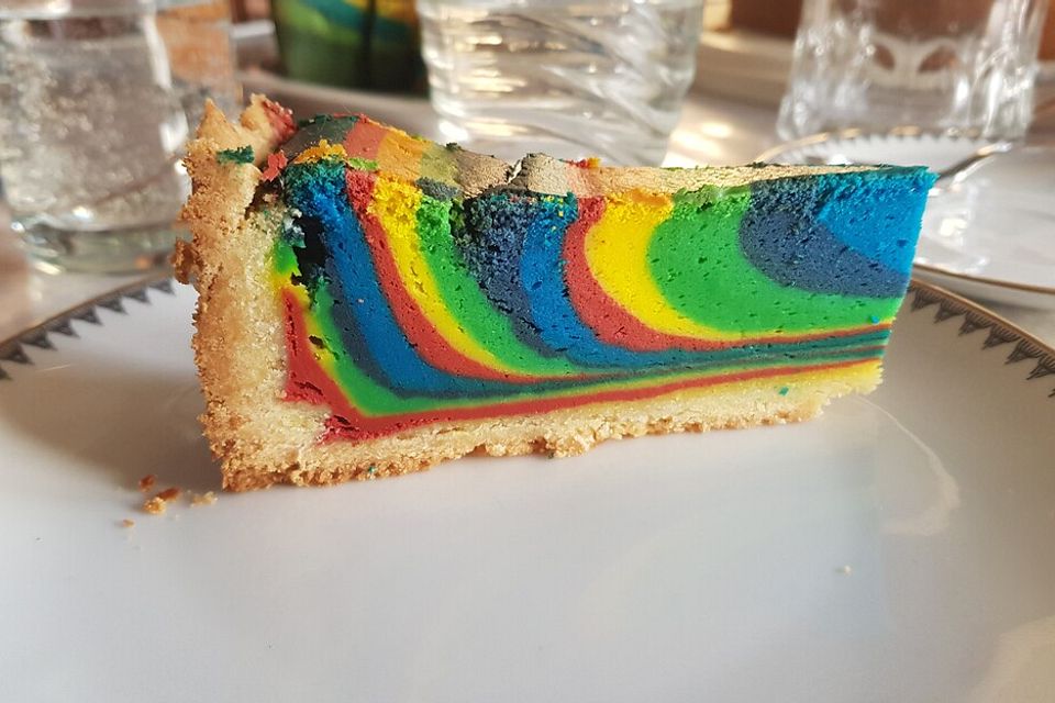 Regenbogenkuchen