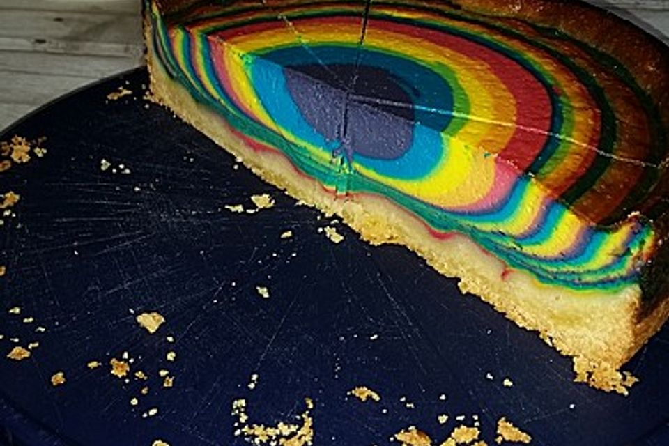 Regenbogenkuchen