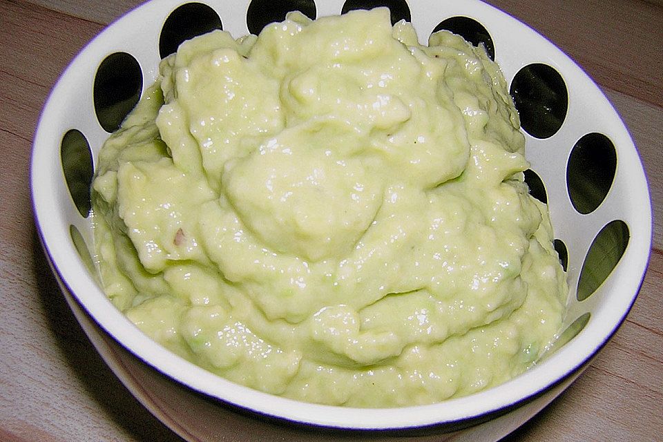 Avocado Creme mit Knoblauch Avocado Creme mit Knoblauch