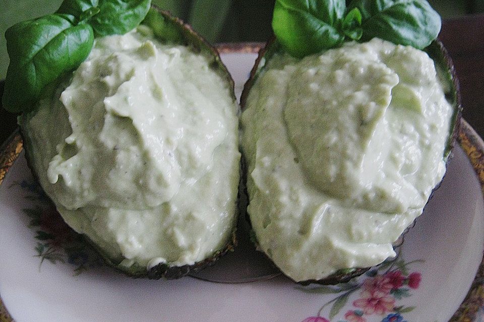 Avocado Creme mit Knoblauch Avocado Creme mit Knoblauch