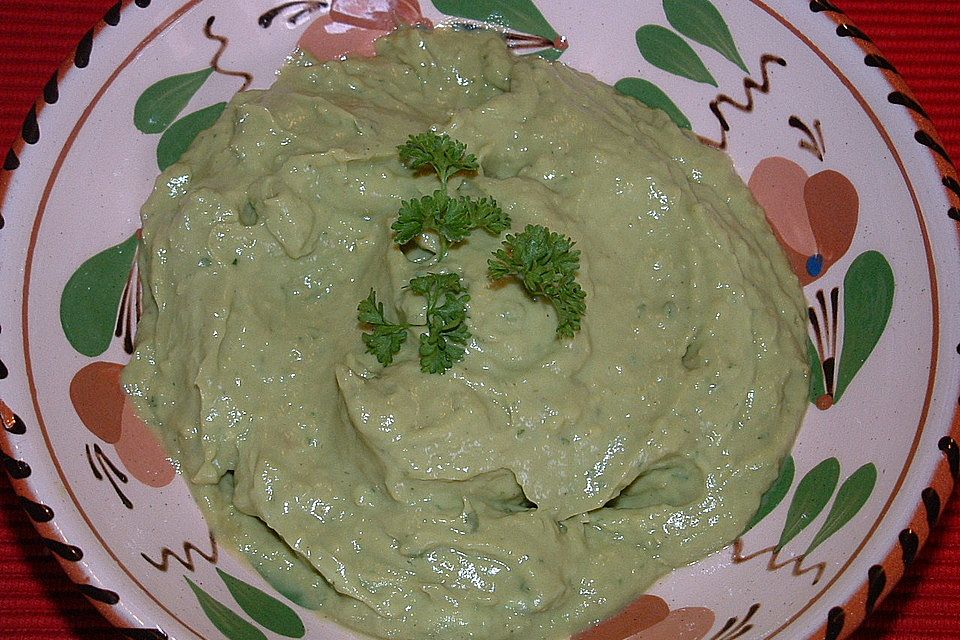 Avocado Creme mit Knoblauch Avocado Creme mit Knoblauch