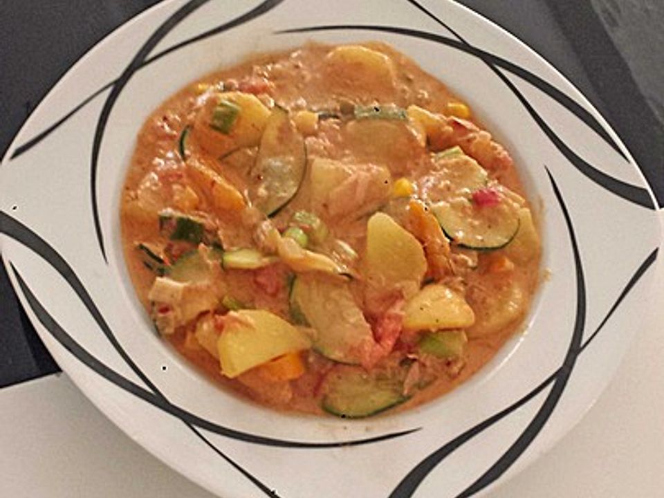 Kartoffel-Gemüsepfanne mit Thunfisch von MadameYve| Chefkoch