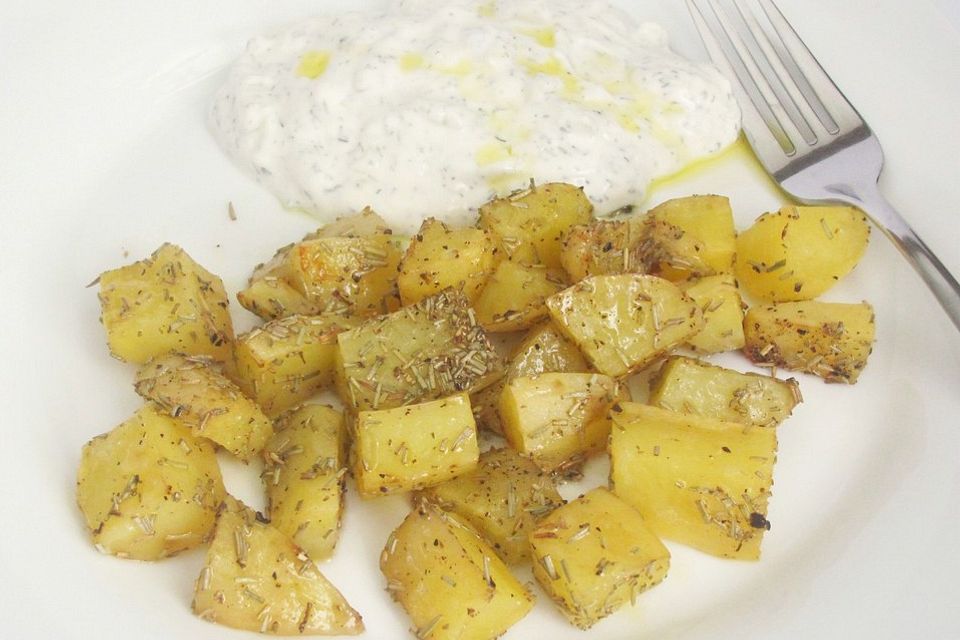 Ofenkartoffeln mit Tzatziki