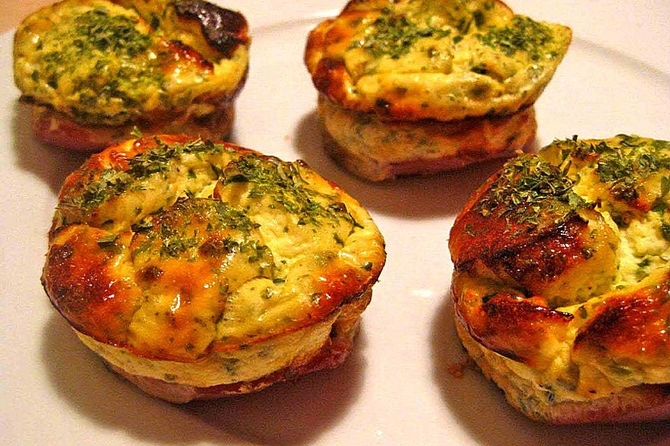 Mini-Quiche ohne Boden