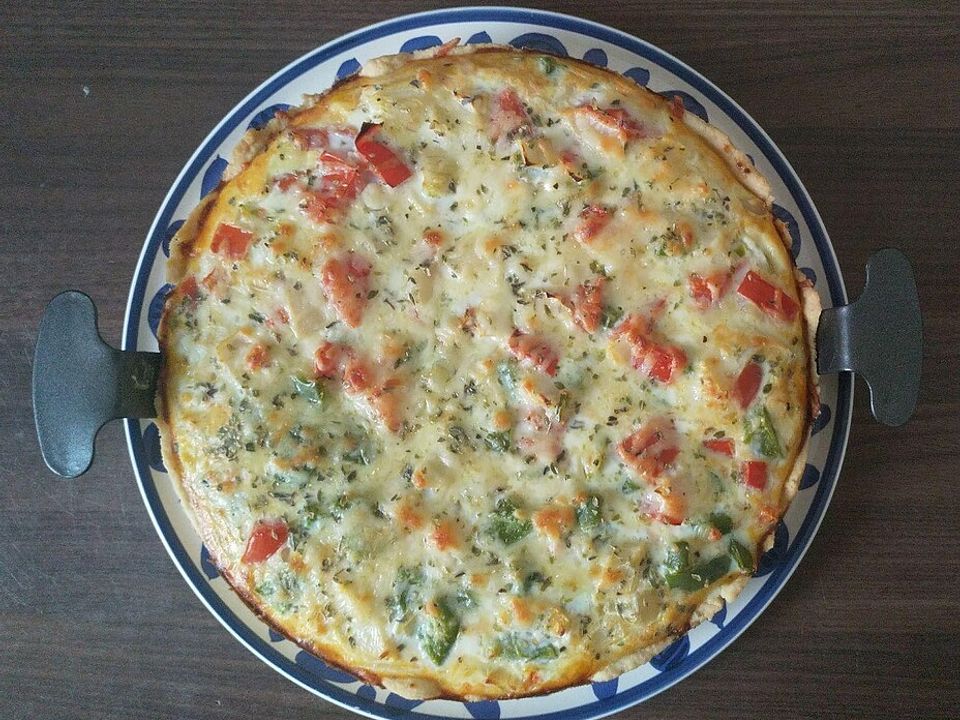 Vegetarische Quiche mit verschiedenen Varianten von pesiwo| Chefkoch