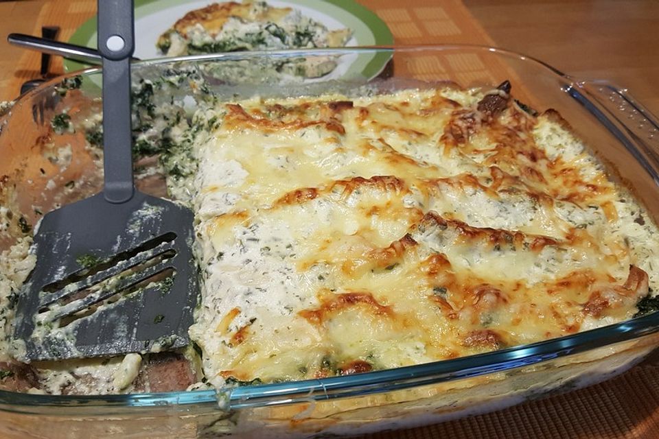 Mirjas Spinatlasagne mit Wildlachs