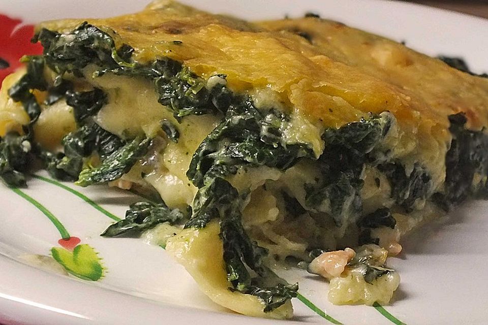 Mirjas Spinatlasagne mit Wildlachs