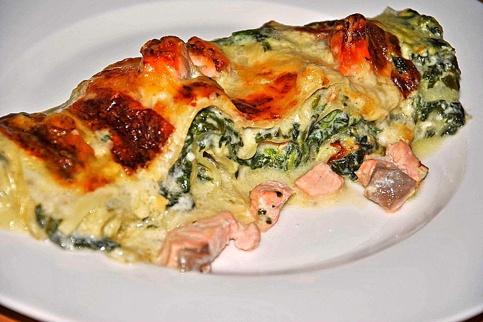 Mirjas Spinatlasagne mit Wildlachs