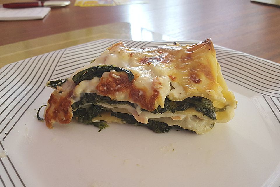 Mirjas Spinatlasagne mit Wildlachs