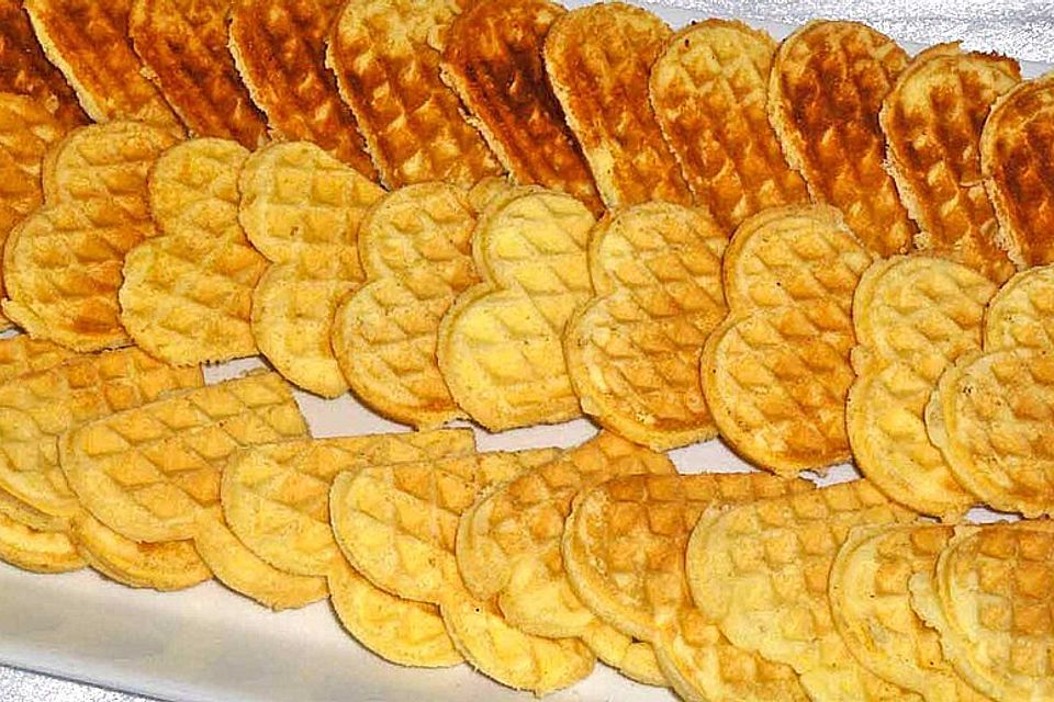 Norwegische Waffeln aus Kartoffelmehl