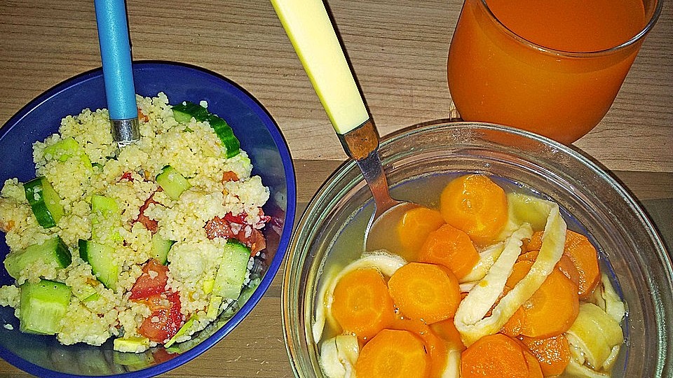 Frittatensuppe Und Couscous Salat Von Sand Y Chefkoch