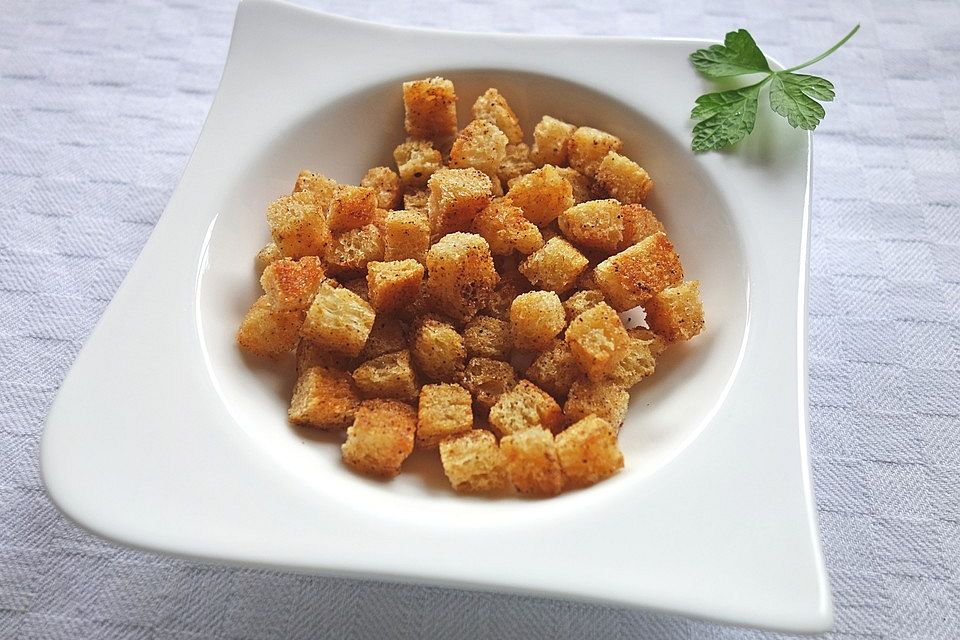 Croutons mit Ras el Hanout