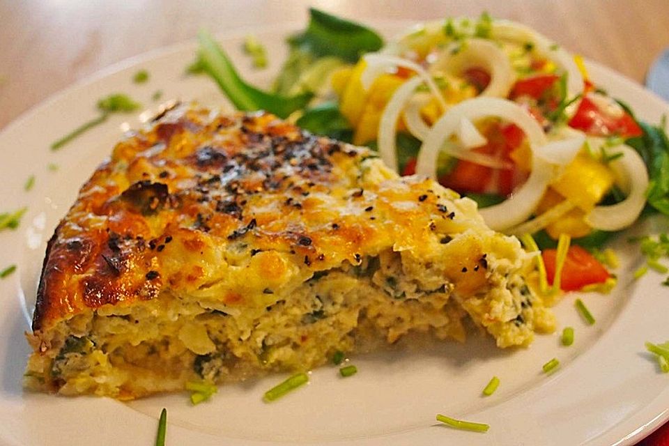 Wirsing-Rahm-Quiche mit Bergkäse