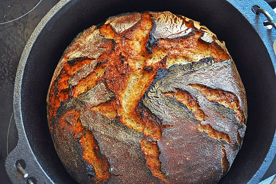 Porter-Walnuss-Kruste im Topf gebacken