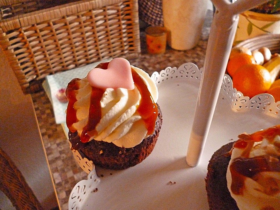 SchokoladenKaffeeCupcakes mit und Kaffeeglasur Chefkoch