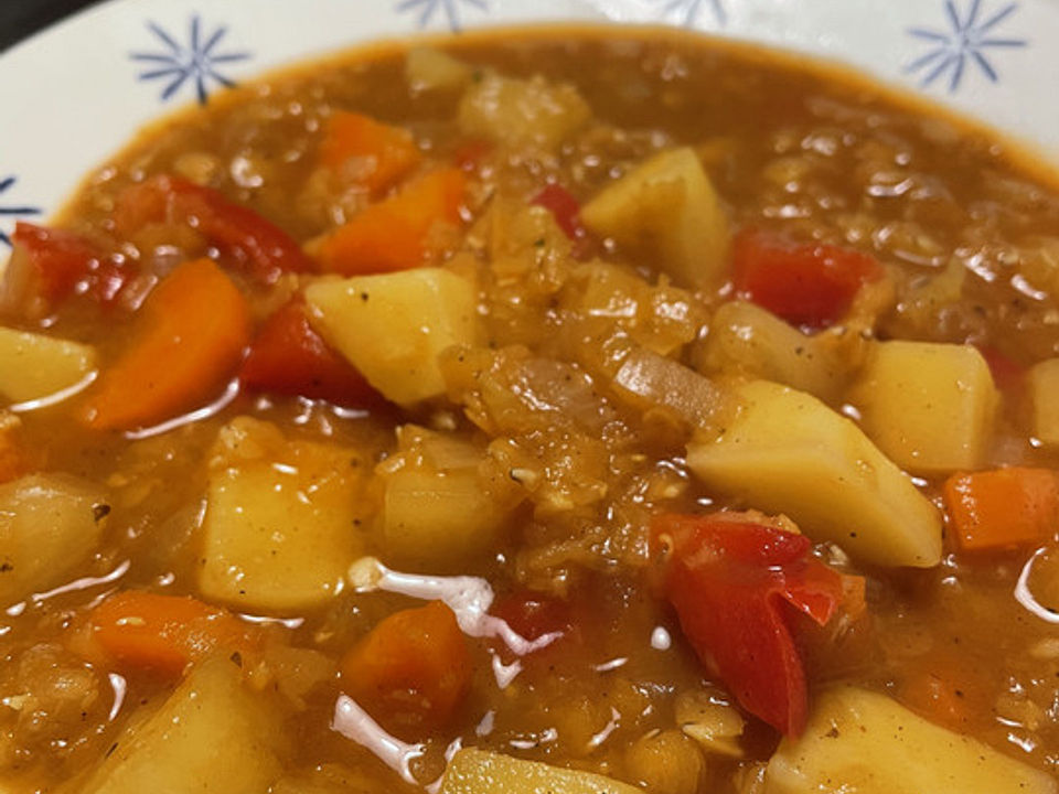 Linsen Kartoffel Eintopf Mit Garam Masala Von Zisa Chefkoch