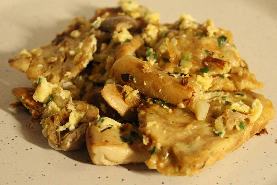 Brezenknödel mit Steinpilzen