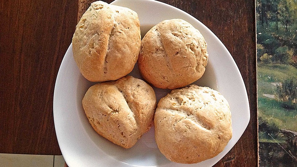 Einfache Malzbierbrötchen von Voll-Korn Einfache Malzbierbrötchen von Voll-Korn