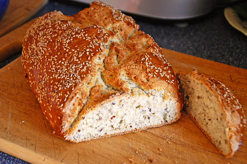 Kuechlis glutenfreies schnelles Quarkbrot