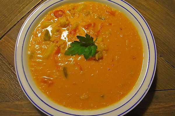 Rote-Linsen-Suppe mit Kokosmilch von Pinehead | Chefkoch