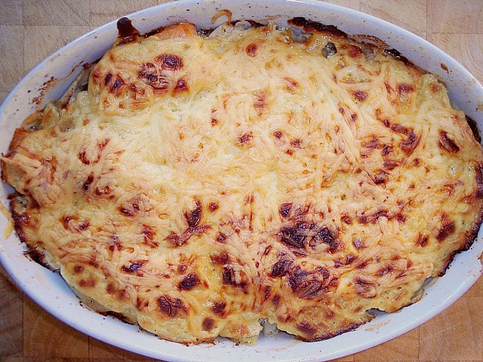 Kartoffel - Chicorée Auflauf mit Lachs von otto42| Chefkoch