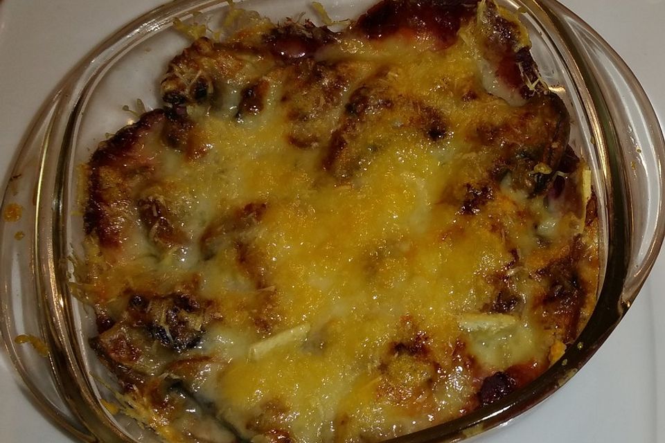 Smokeys Rote Bete-Champignon-Gratin