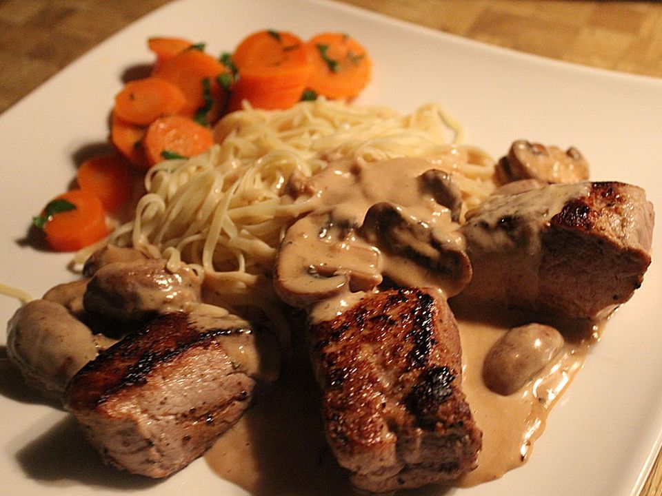 Schweinemedaillons in Cognac Sahne Sauce von Chrissy79 Chefkoch