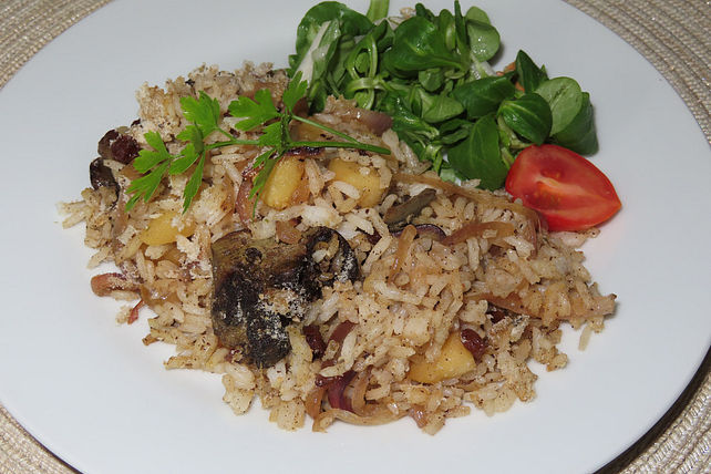 Reis-Leber-Auflauf von Jennziffer| Chefkoch