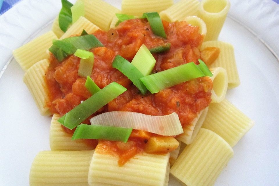 Tortiglioni mit Gemüse