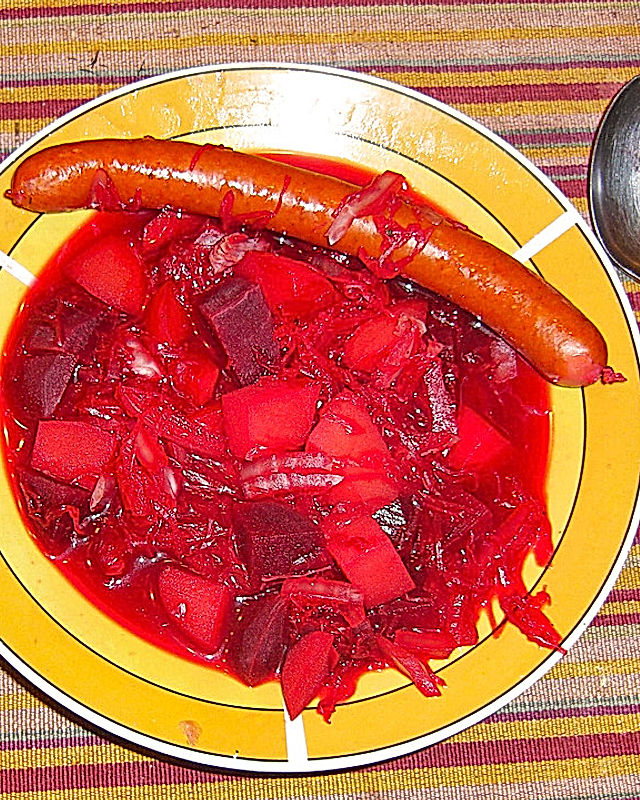 Rote - Bete - Sauerkraut - Eintopf